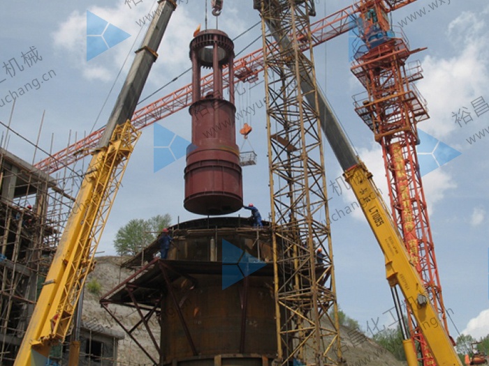 漢中TTD石灰窯吊裝現(xiàn)場【600T每年】